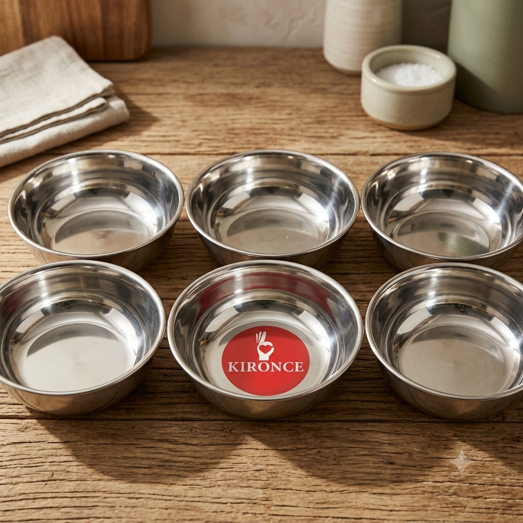 KIRONCE premium Dinner Set Pack of 48 Stainless Steel Dinner Set (Steel)