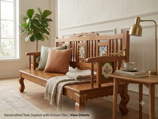 KIRONCE Wooden Sofa Settee